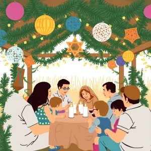 Sukkot Celebration Brings Joy and Togetherness to Fleischman Residents