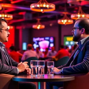 Experts Chip Rosales and James Loomstein discussing digital marketing strategies at Digital Fight Club 2024.