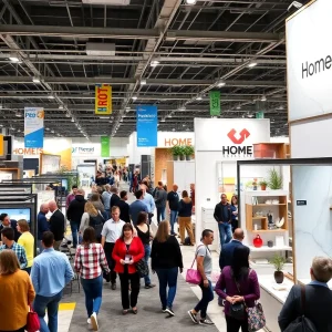 Displays showcasing home renovation trends at Novi Home Show