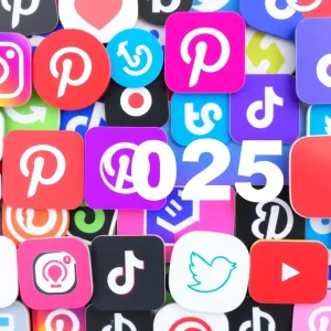 Collage of social media logos for affiliate marketing