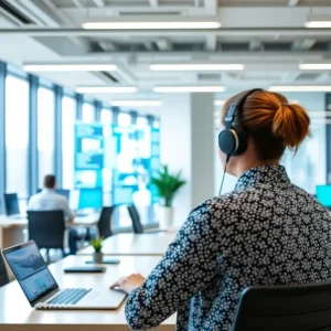 Fortune Media showcasing its digital transformation in an office setting.