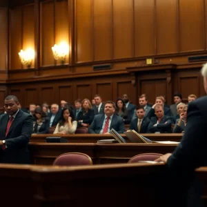 Courtroom scene related to the Nijjar murder trial