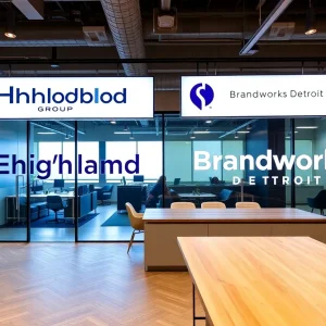 Highland Group and Brandworks Detroit office collaboration