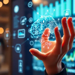 Visual representation of AI technologies in marketing strategies