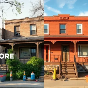 Father-daughter duo renovating a rundown house in Detroit