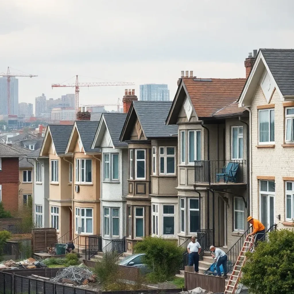 Homes in Detroit undergoing repair and renovation