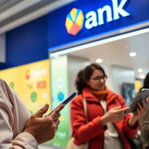 A bank utilizing advanced digital advertising strategies.