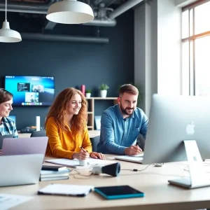 Digital Silk team collaborating on innovative web design projects