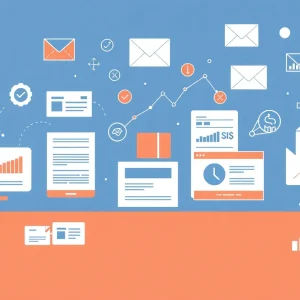 Illustration of email marketing trends and customer engagement