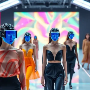 Digital twins of fashion models on a runway