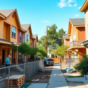 Renovated low-income housing units in Jackson with modern architecture.