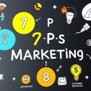 Illustration showing key marketing strategies for 2025