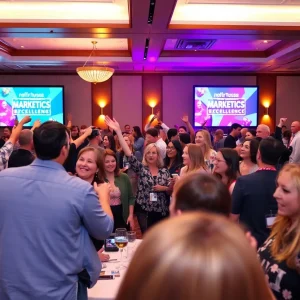 Guests celebrating at the Utah Marketing Awards 2024 ceremony.