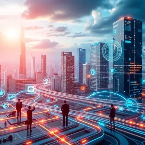 Digital representation of the merger between xAI and X.