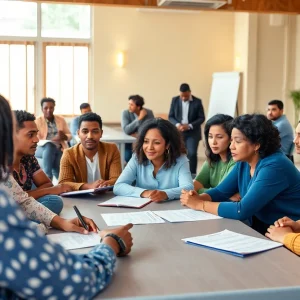 Participants in a Disaster Case Management training session.