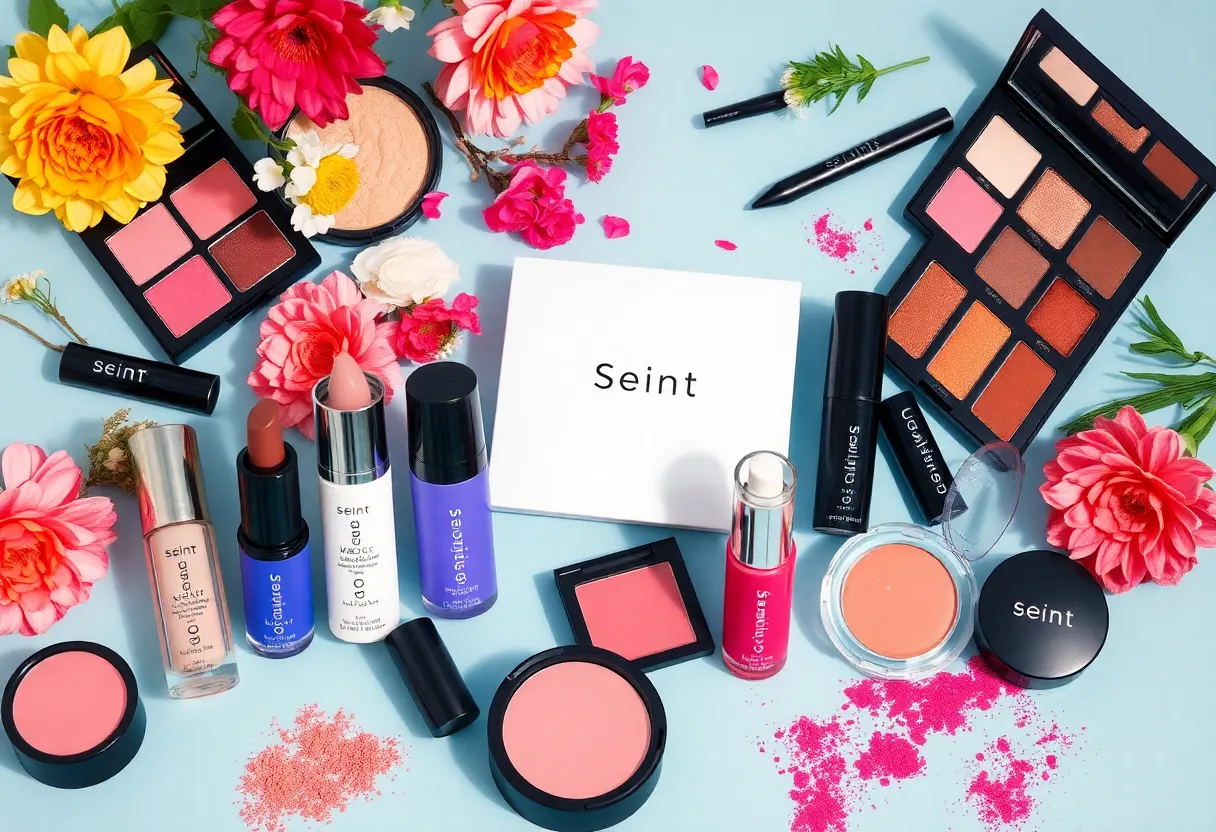 Makeup products from Seint Beauty showing the brand's new direction