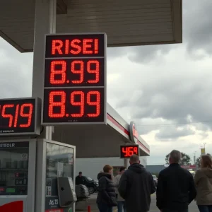 Gas prices rising due to tariffs