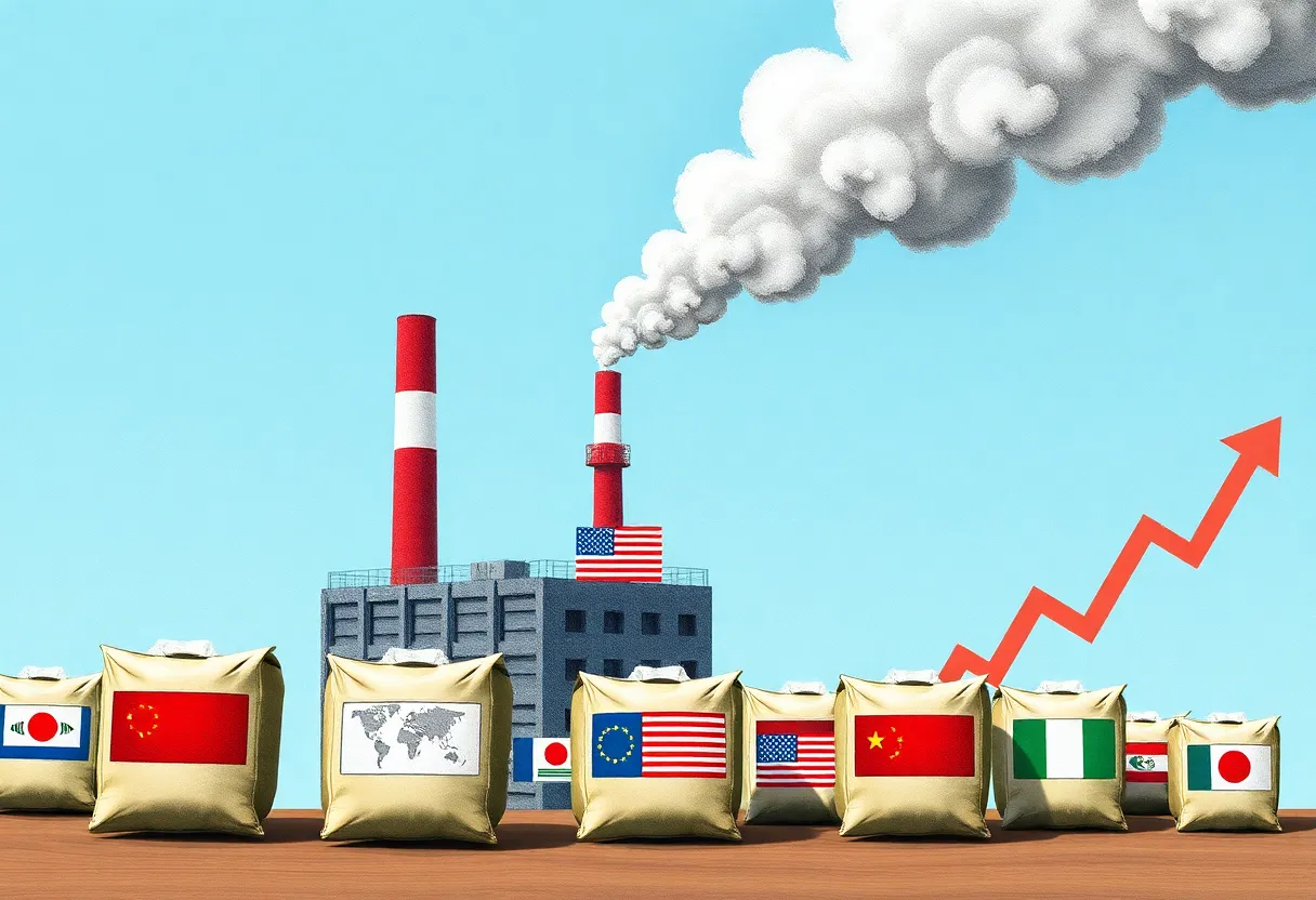 Illustration of American trade impacted by tariffs