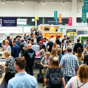 Attendees at the Waterford Township Home Improvement Show exploring renovation ideas.