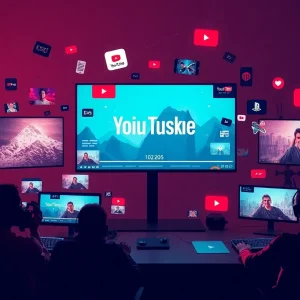 Graphic illustrating YouTube trends for 2025 showcasing various video content formats.