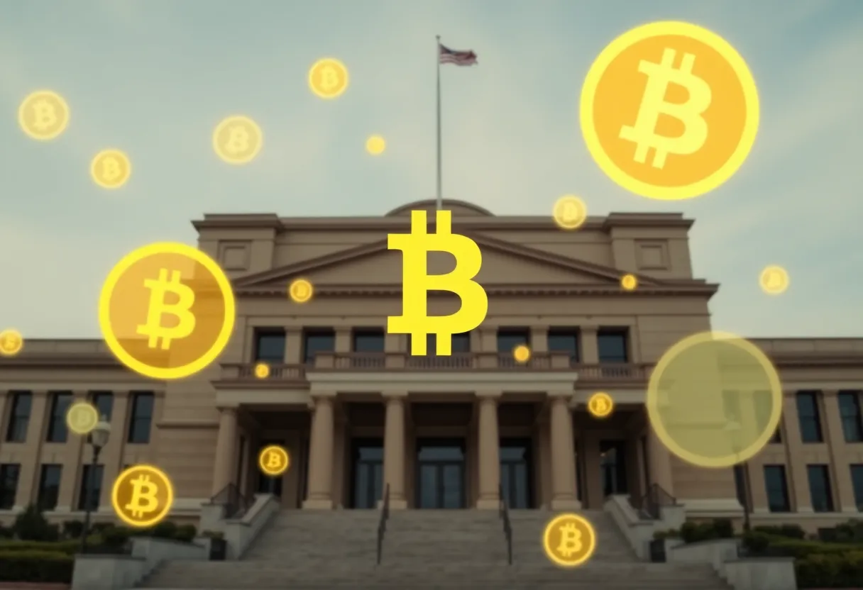 Legislative building representing cryptocurrency legislation in Michigan
