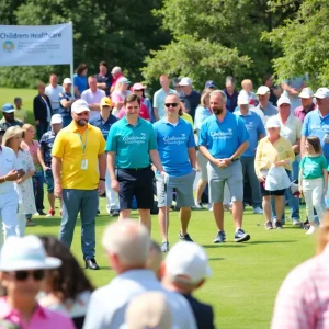 Celebrity golf charity event supporting children's healthcare