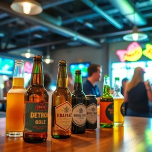 Craft beers served at Eastern Market Brewing Co. in Detroit