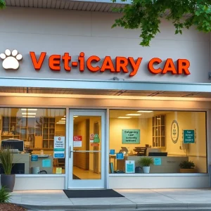 Exterior view of Emergency Veterinary Care Center in Kalamazoo
