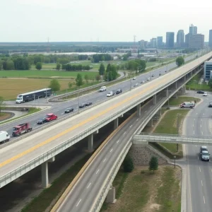 Modern city infrastructure in Farmington Hills