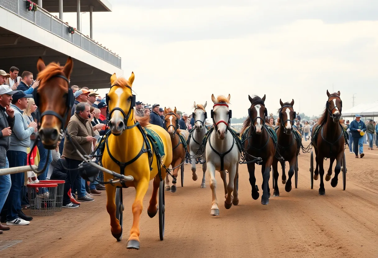Harness racing event at Northville Downs