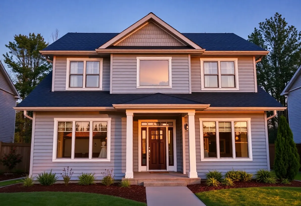 Quality home renovation showcasing new roofing and siding