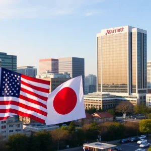 Nagoya skyline illustrating Michigan's trade mission