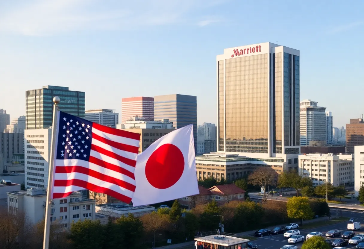 Nagoya skyline illustrating Michigan's trade mission