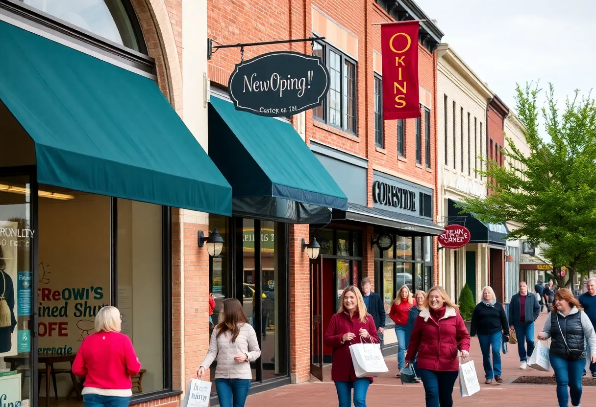 Busy downtown Northville with new store openings