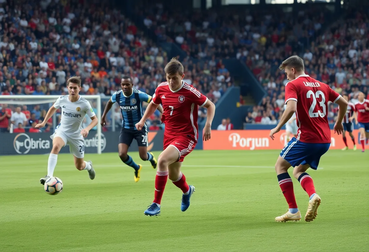 Northville Mustangs competitive soccer match against Pioneer Pioneers