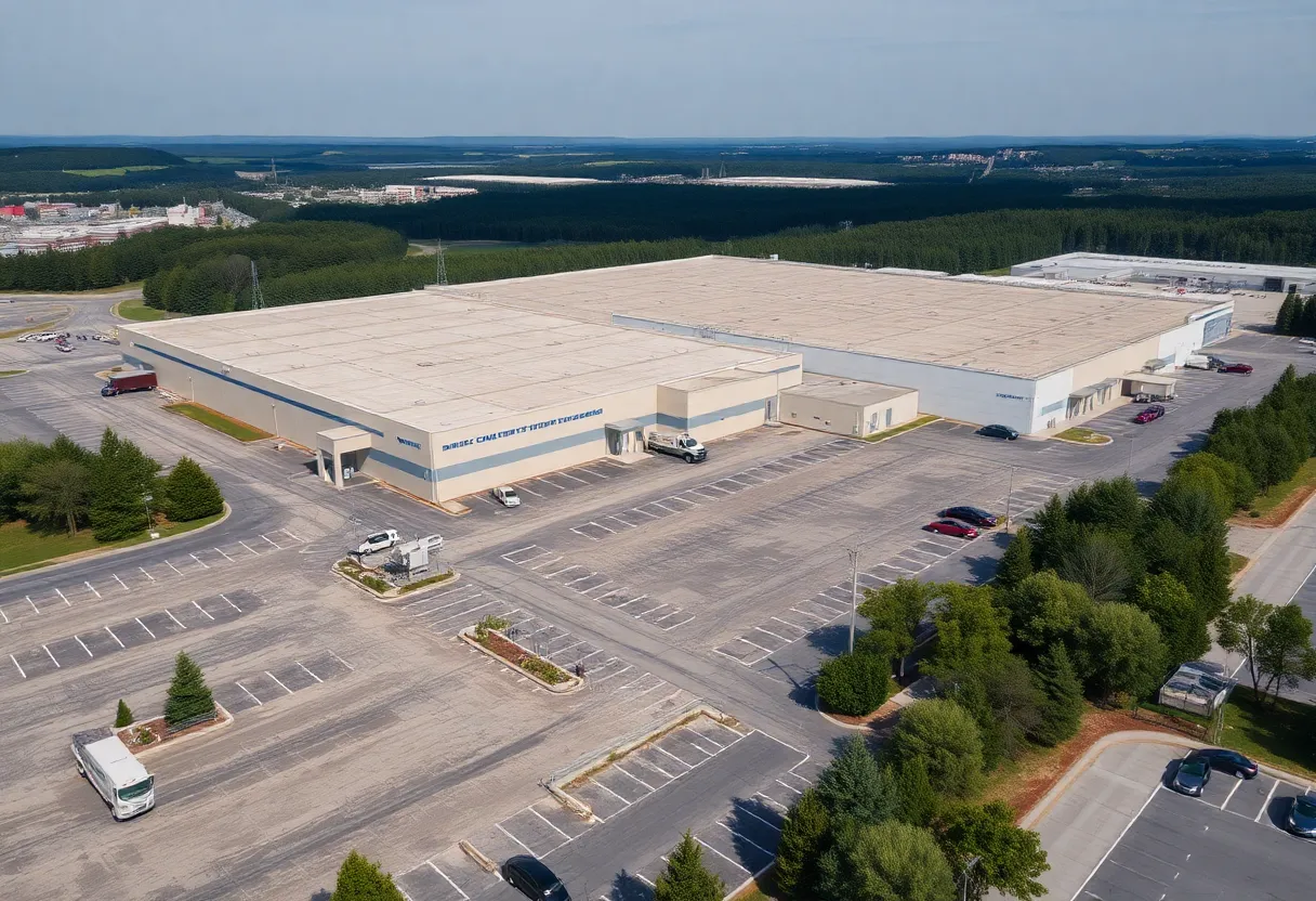 NPR of America manufacturing plant exterior with closed signs