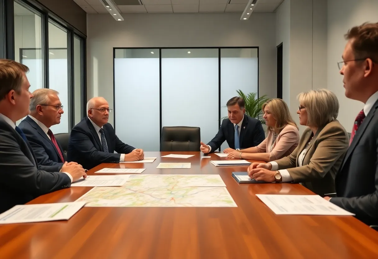 Meeting between Michigan Governor and President discussing economic issues