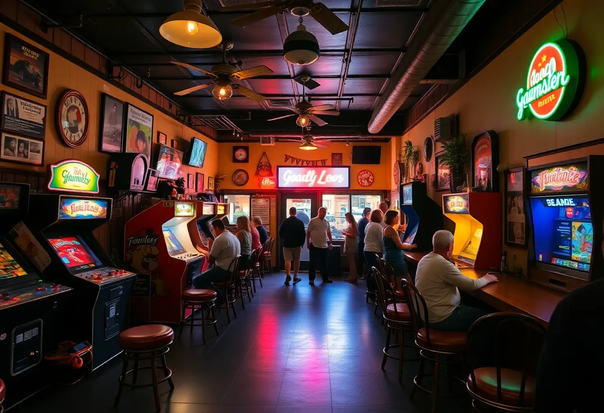 Interior view of The Wurst Bar in Ypsilanti