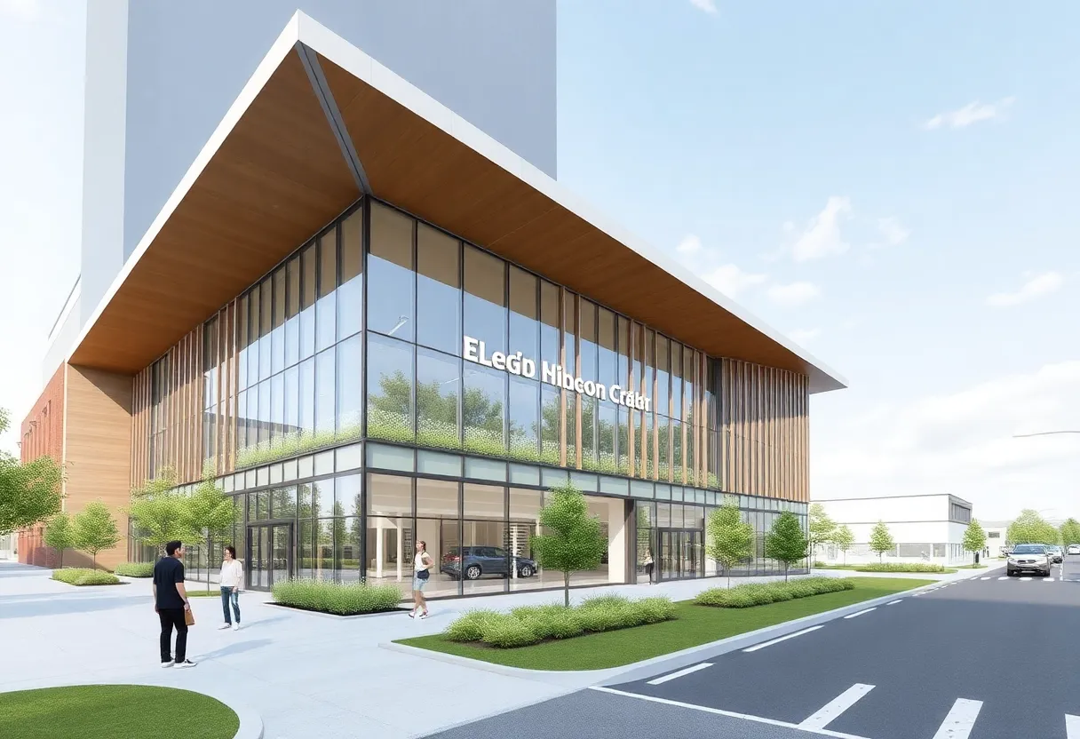 Rendering of the renovated Ann Arbor Election Center
