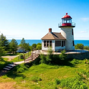 Volunteers restoring the Beaver Head Lighthouse