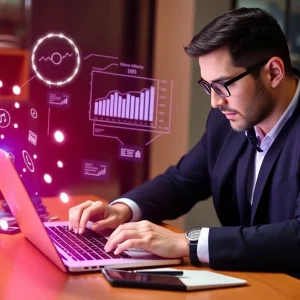 Financial advisor using digital marketing tools