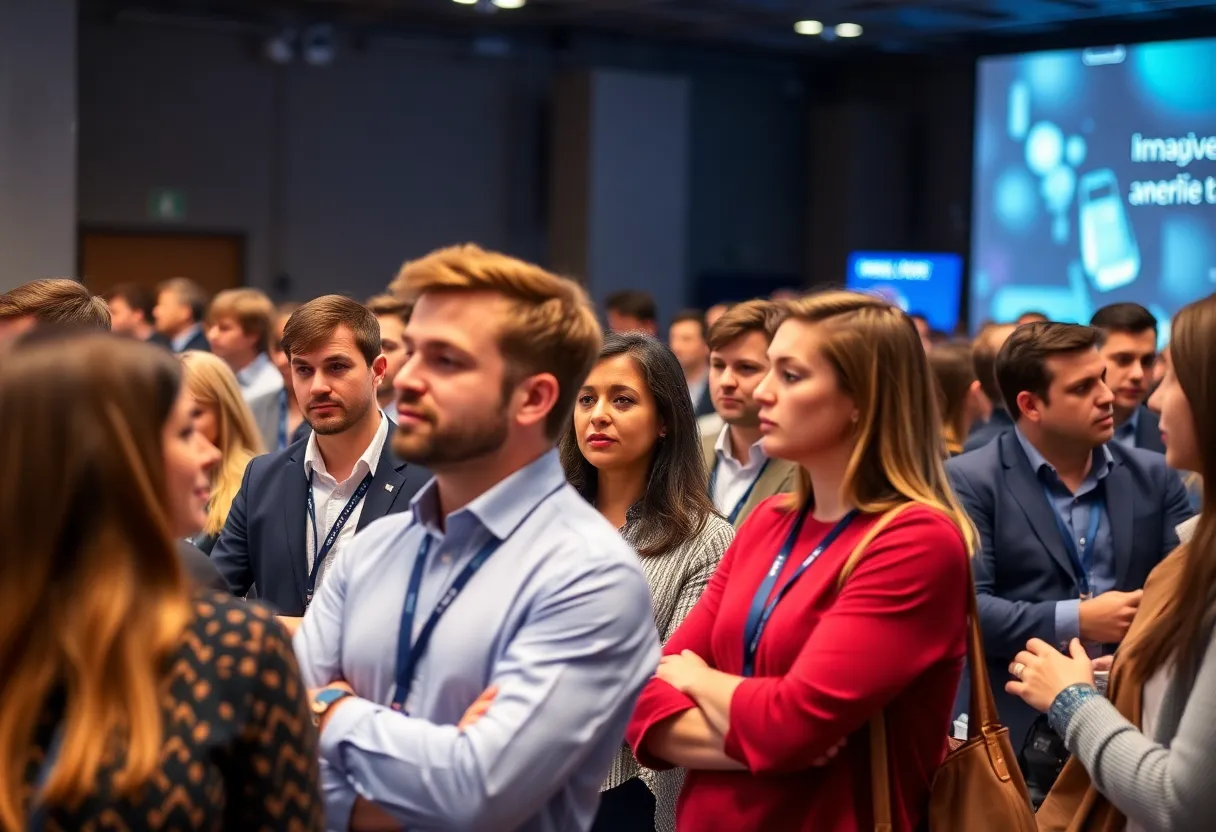 Participants engaged in discussions at the Digital Marketing Seminar in Milan