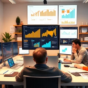 A depiction of modern digital marketing strategies and technologies