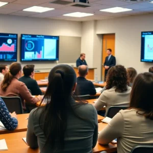 Students at Duke University taking a social media education class