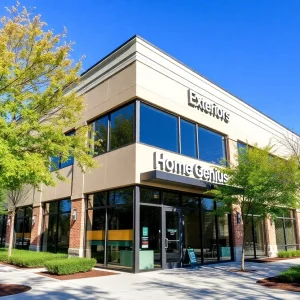 Exterior view of Home Genius Exteriors office in Northville Township, Michigan.