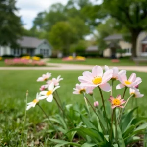 A peaceful park in Madison Heights representing community and remembrance.