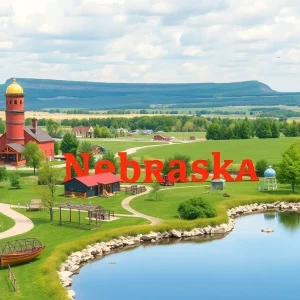 Scenic view of Nebraska showcasing local attractions