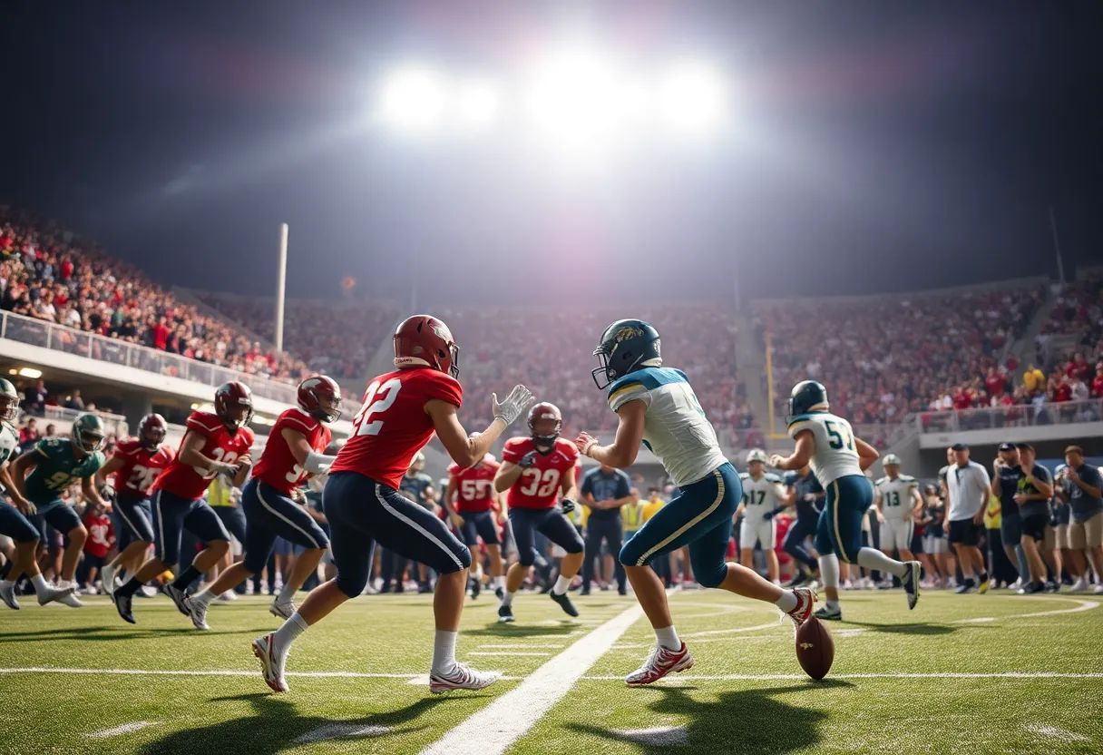 Plymouth vs Northville high school football game