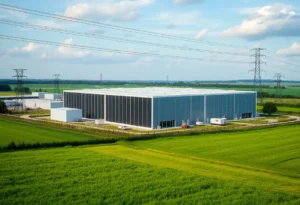 Proposed data center in Southeast Michigan with rural landscape