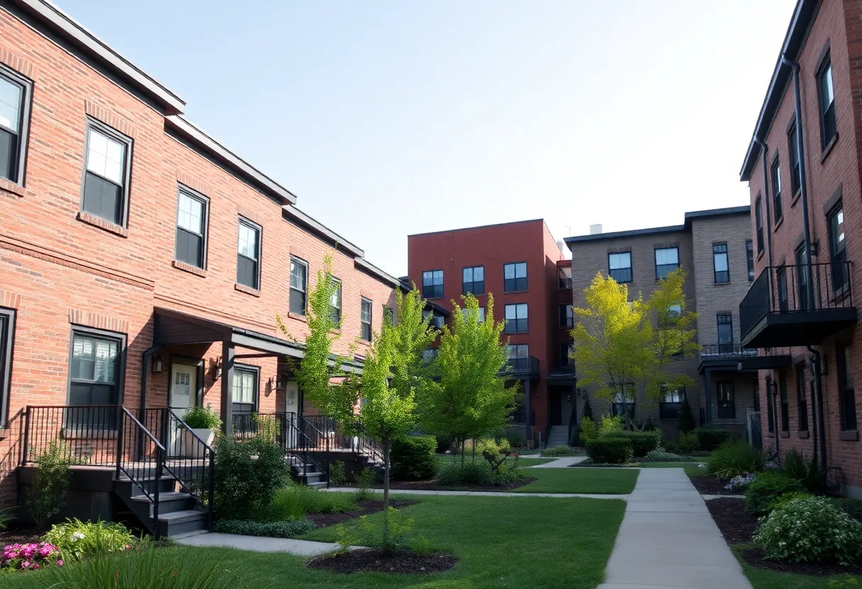 Community members discussing home renovation and affordable housing in Detroit